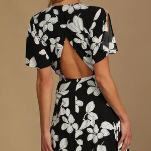 Azalea Regalia Black Floral Print Wrap Maxi Dress